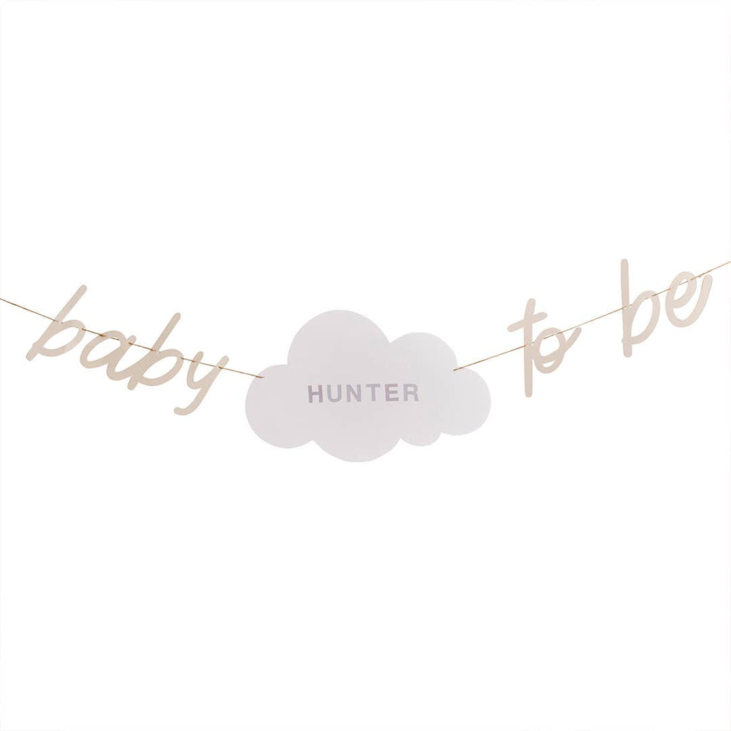 I Saw U First - Baby To Be Customisable Card Banner 2m