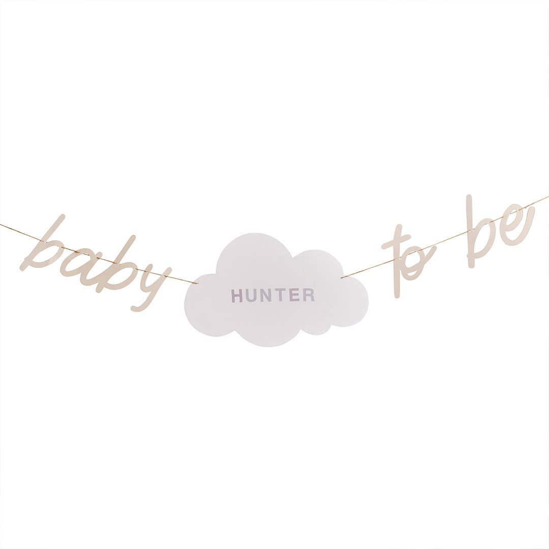 I Saw U First - Baby To Be Customisable Card Banner 2m