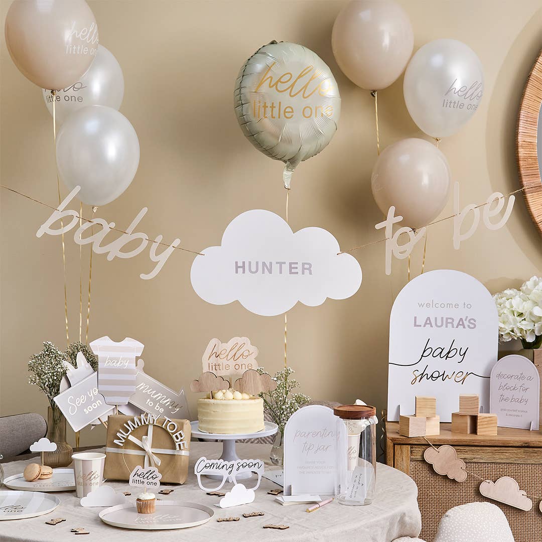 I Saw U First - Baby To Be Customisable Card Banner 2m