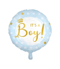 I Saw U First Gender Reveal Foil balloon - It's a boy! 46cm