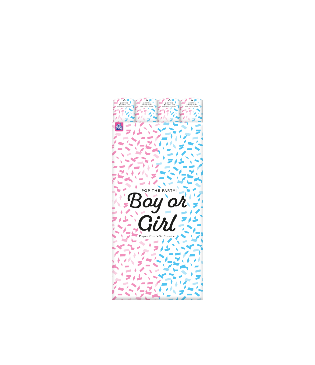 Gender Reveal Confetti Cannon - 60 cm - Boy