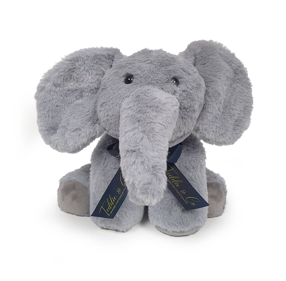 Edgar - Grey Luxury Heartbeat Elephant Plush Toy