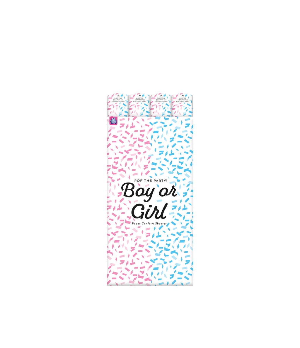 Gender Reveal Confetti Cannon  60 cm - GIRL