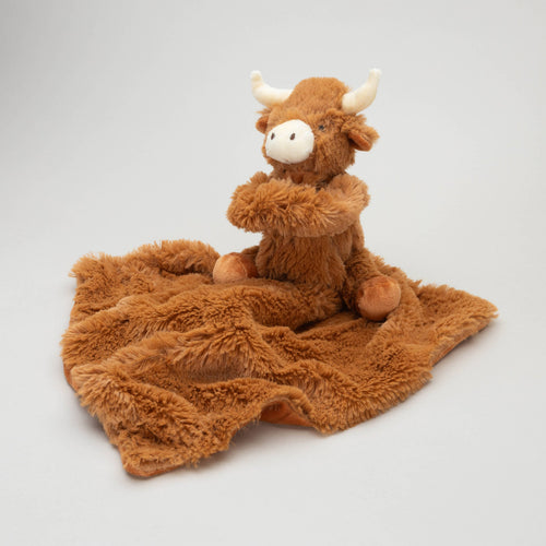Charlie - Horny Highland Cow Baby Soft Toy Soother Comforter 29cm