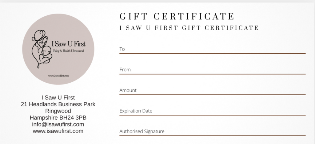 I Saw U First Gift Certificate - £25.00